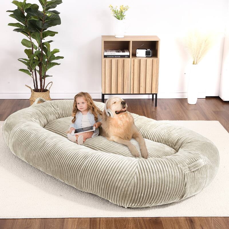 Eie Giant Dog Bed Washable Human Size Bed With Removable Cover