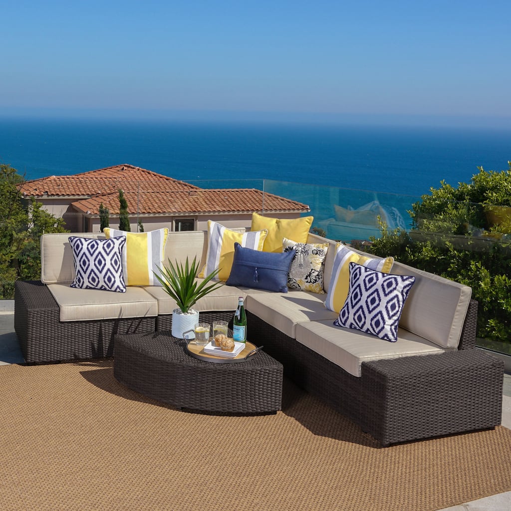 Best Sail Bridge Outdoor 6-piece Wicker Sofa Set by Havenside Home