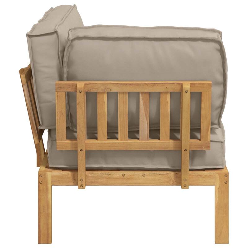 vidaXL Sofa Set in Solid Acacia Wood