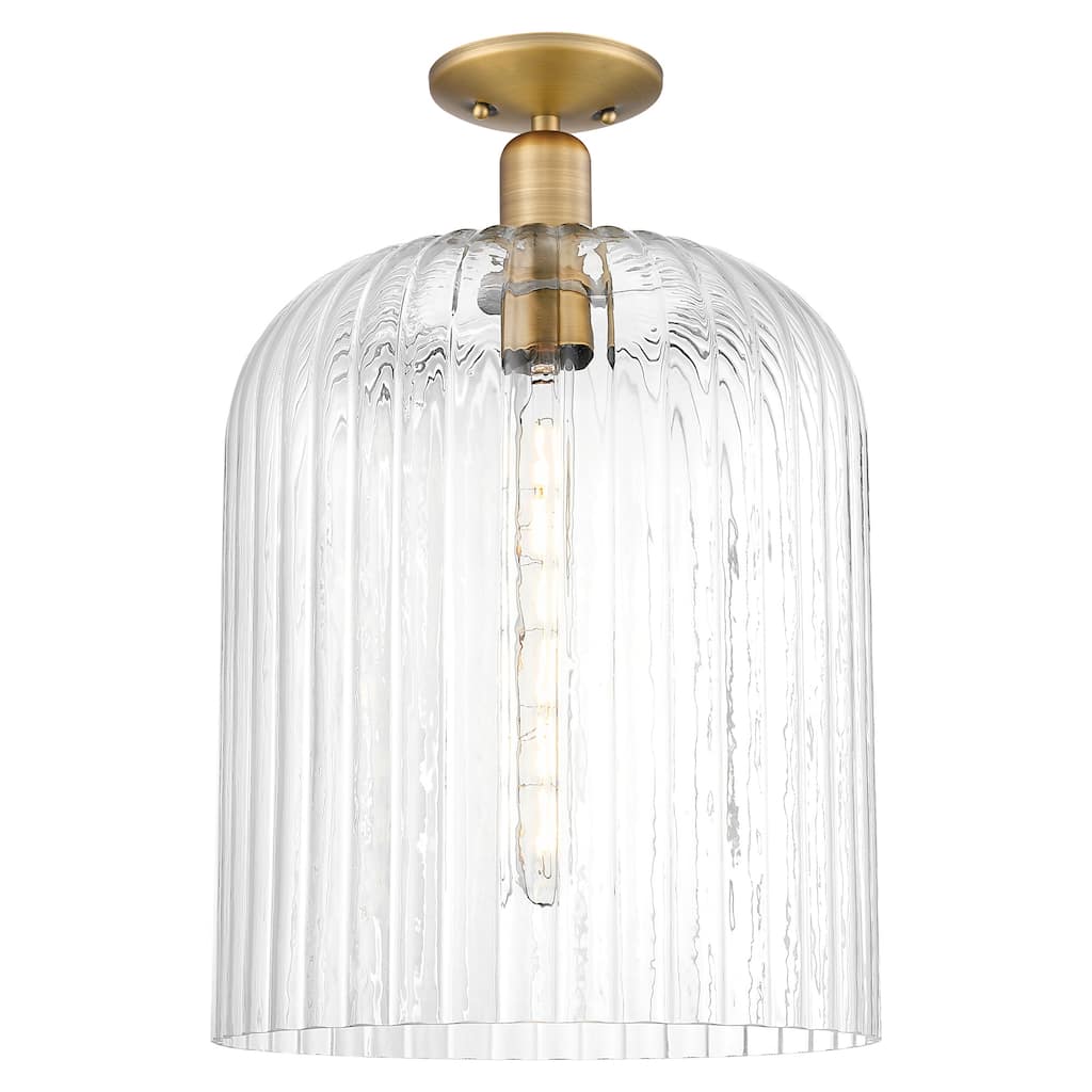 Innovations Lighting 716-1C-G559-12CL Bridal Veil 12" Wide Semi-Flush