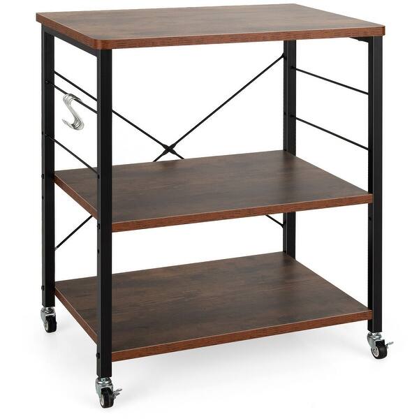 3-Tier Kitchen Baker's Rack Microwave Oven Storage Cart with ...