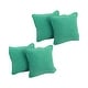 preview thumbnail 15 of 19, Blazing Needles 18-Inch Microsuede Throw Pillows (Set of 4) Emerald