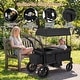 preview thumbnail 11 of 18, Costway Foldable Wagon Stroller for 2 Kids, Double Seater Toddler - See Details
