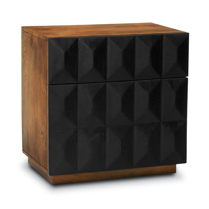 Poly & Bark Mango Wood Laso Nightstand