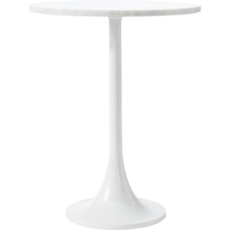 Renwil Alina Indoor Aluminum Table, White