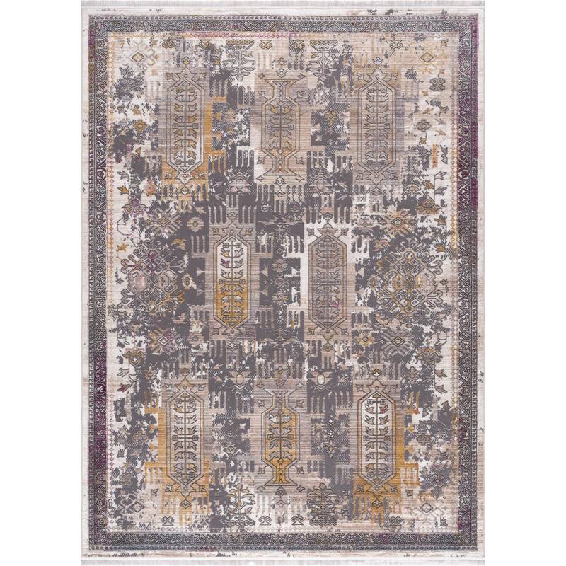 HomeRoots Southwestern Modern Rectangle Area Rug