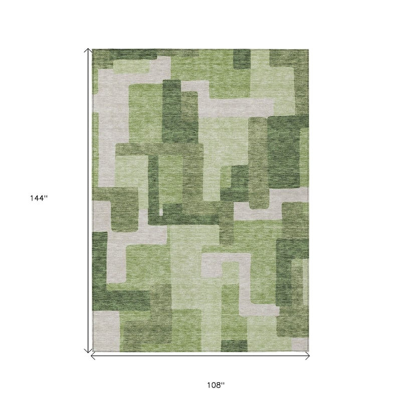 HomeRoots Abstract Transitional Rectangle Outdoor Rug