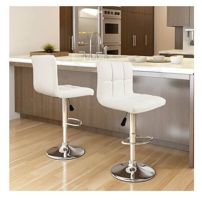 Paul Adjustable Stool (Set of 2) - 24"32"SHx16"Wx18"D