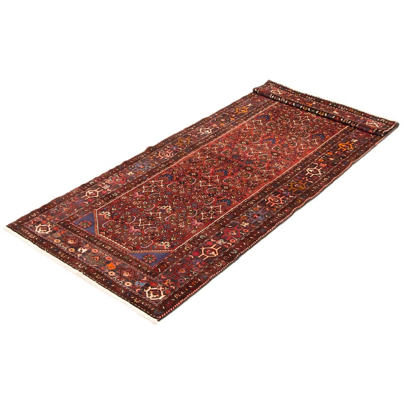 ECARPETGALLERY Hand-knotted Andelz Red Wool Rug - 3'8 x 9'10
