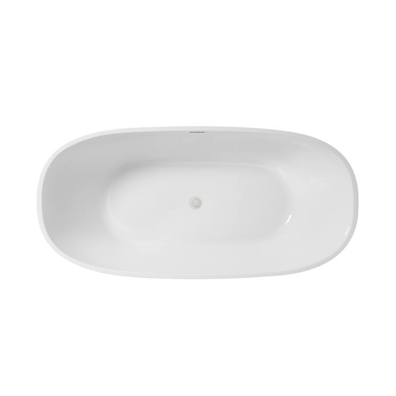 Adler Soaking Bathtub in Glossy White