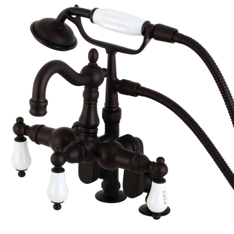 Vintage Deck Mount Clawfoot Tub Faucet with Hand Shower