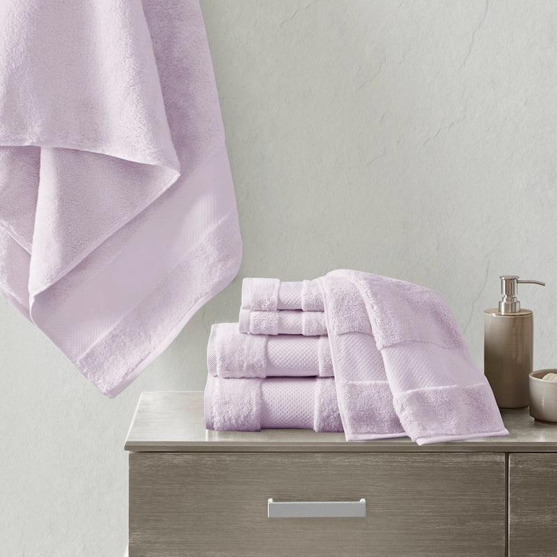 Madison Park Signature Turkish Cotton 6-piece Bath Towel Set - Lavender