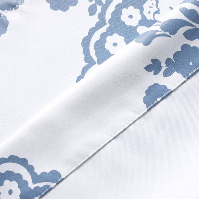 DriftAway Samantha Floral Damask Medallion Pattern Valance Rod Pocket