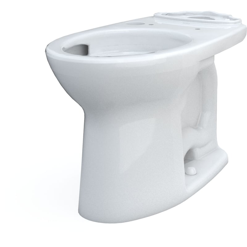 TOTO Drake Elongated Universal Height Tornado Flush Toilet Bowl with
