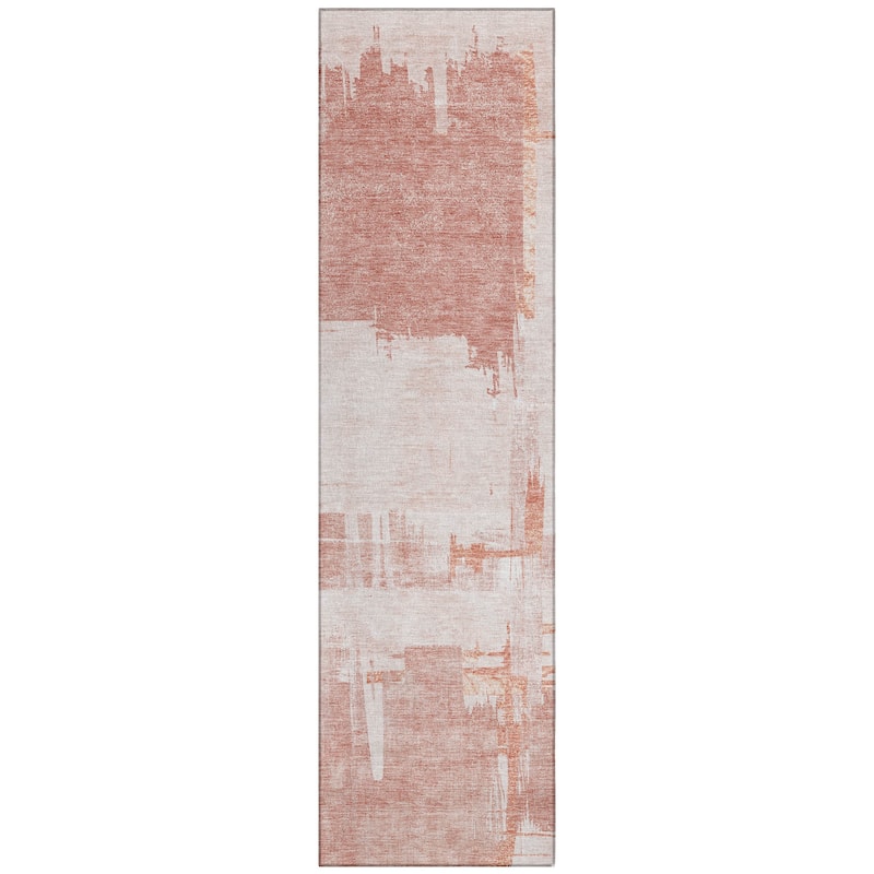 Machine Washable Indoor/ Outdoor Chantille Abstract Modern Rug