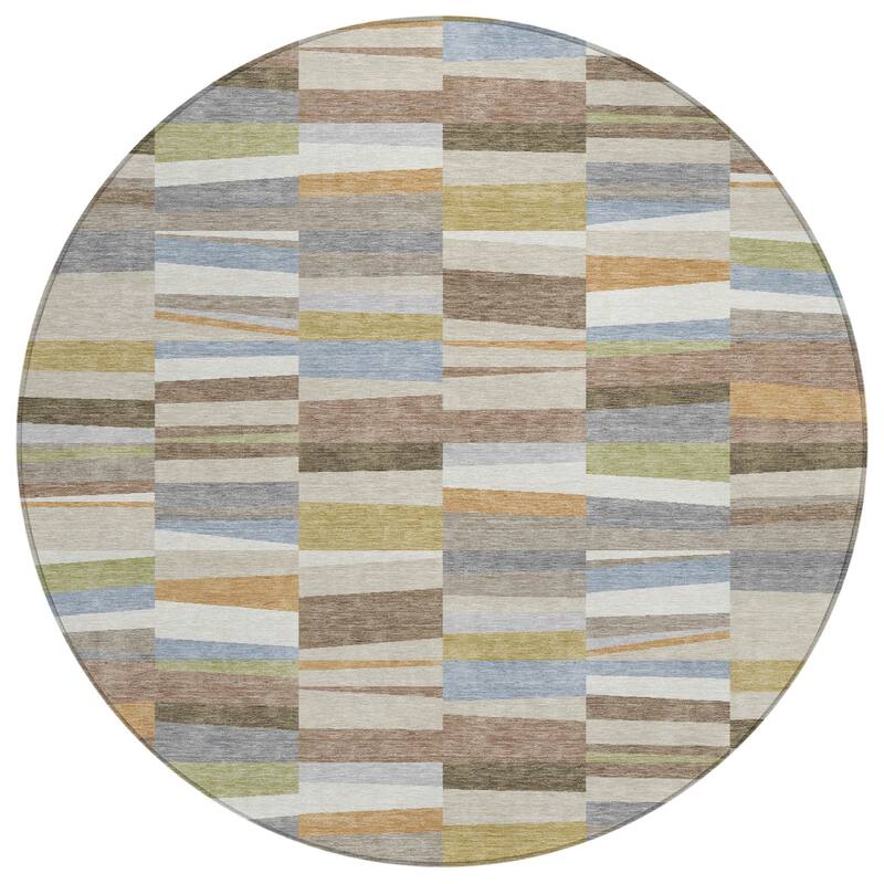 Machine Washable Indoor/ Outdoor Modern Antonito Chantille Rug