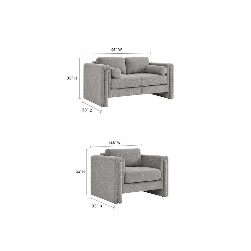 JASIWAY 3-seater Teddy Velvet Modern Upholstered Sofa Sectional Sofa
