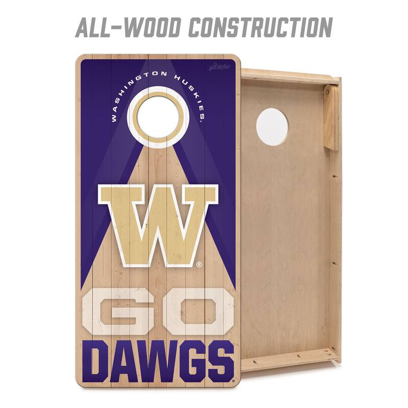 Washington Huskies NCAA 2x4 Professional Cornhole Board Set