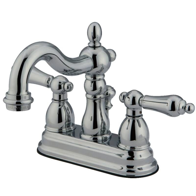 Kingston Brass Heritage Centerset Bathroom Faucet with Brass Pop-Up