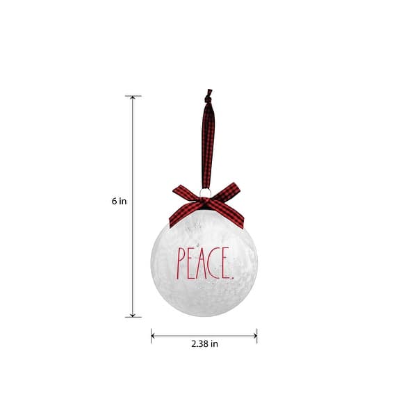 dimension image slide 3 of 4, Rae Dunn Set of 12 CHRISTMAS Ornaments