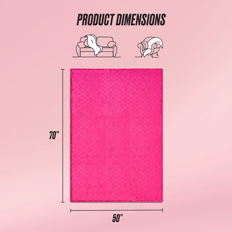 Juicy Couture Printed Plush Throw Blankets