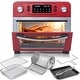 preview thumbnail 6 of 12, Deco Chef 24QT Stainless Steel Countertop Toaster Air Fryer Oven Red