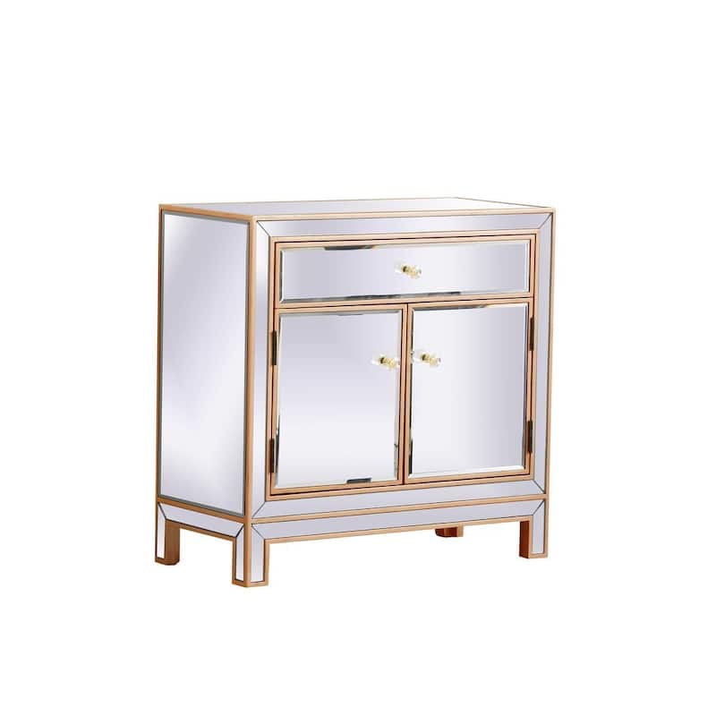 29 in. Antique Mirrored Cabinet