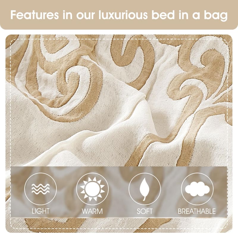 Nanshing Angelique 9 Piece Traditional Scroll Comforter Ste