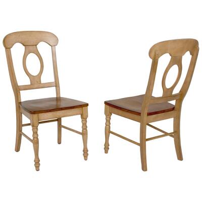 Coastal Dining Chairs - Set of 2 - Cool Farmhouse Style - Modern Accent Chairs for Kitchen or Dining Room