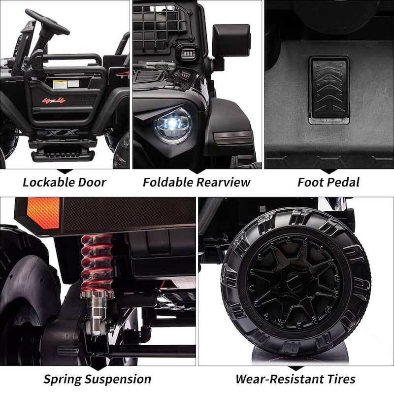 24V 9Ah Kids Ride On 2 Seaters Electric Car with Remote Control