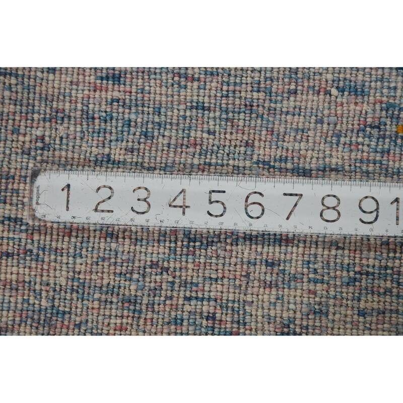 Hand Knotted Oriental 100% Wool Carpet Tribal Animal Pictorial Multi-Colored Gabbeh Area Rug - 7' 4'' X 5' 5''