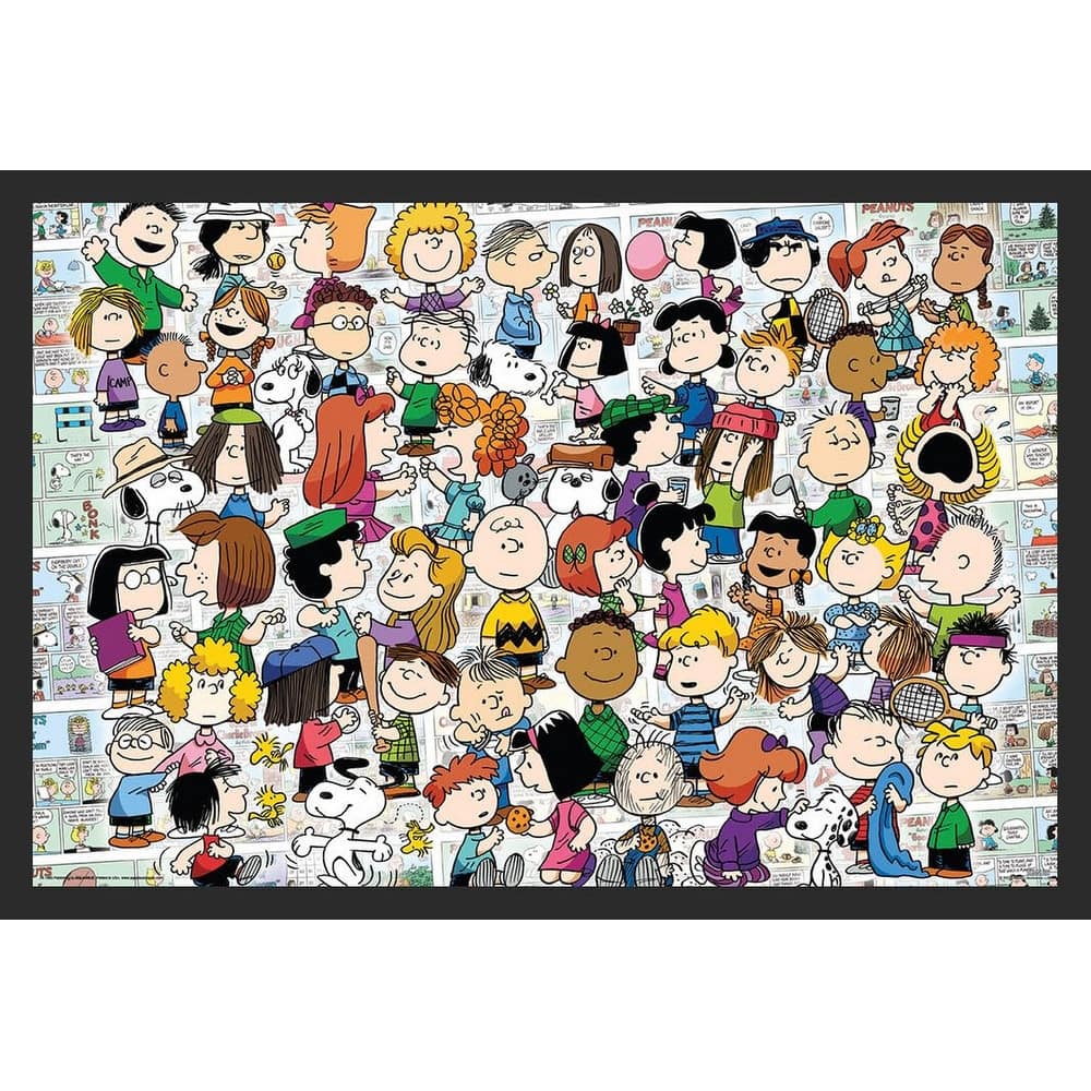 Peanuts Collage Framed Poster - 24 x 36 Inch