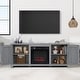 preview thumbnail 30 of 53, 58-Inch Farmhouse Electric Fireplace TV Stand with Storage Cabinets and Adjustable Shelves