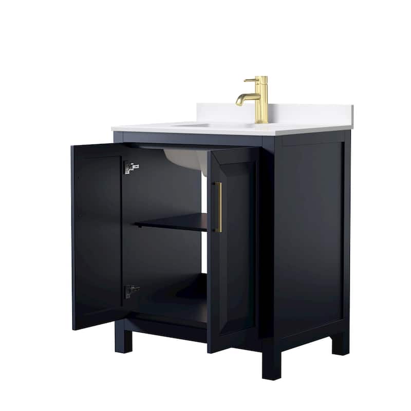 Daria 30-inch Single Vanity, Single Hole Quartz Top