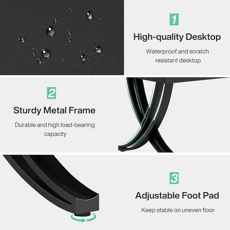 78" Large Rectangular Dining Table, Farmhouse Solid Wood Top Kitchen Table for Dining/Living Room