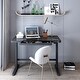 preview thumbnail 7 of 20, FLEXISPOT 48" Width Home Office Electric Height Adjustable Desk Glass Top Standing Desk Computer Desk With Drawer, USB Charged