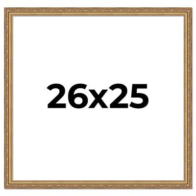 26x25 Frame Red Solid Wood Picture Frame Width 1.75 Inches | Interior Frame Depth 1 13/16 Inches