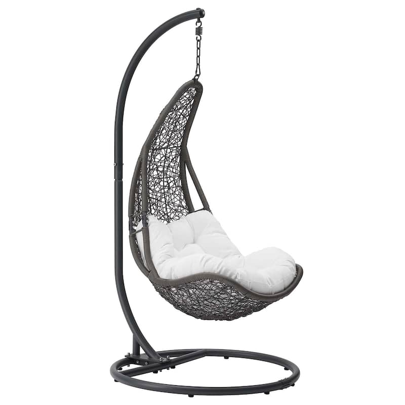 Modway Abate Rattan Outdoor Patio Swing Chair