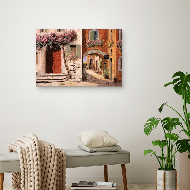 Doppia Casa by Guido Borelli Canvas Art Print
