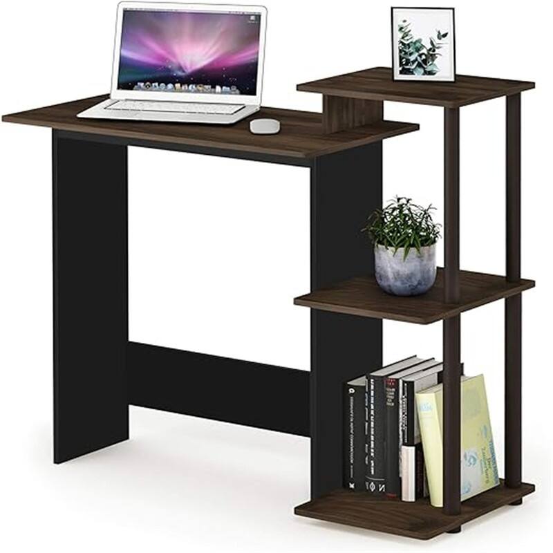 Home computer desks and shelves - Columbia Walnut/Brown