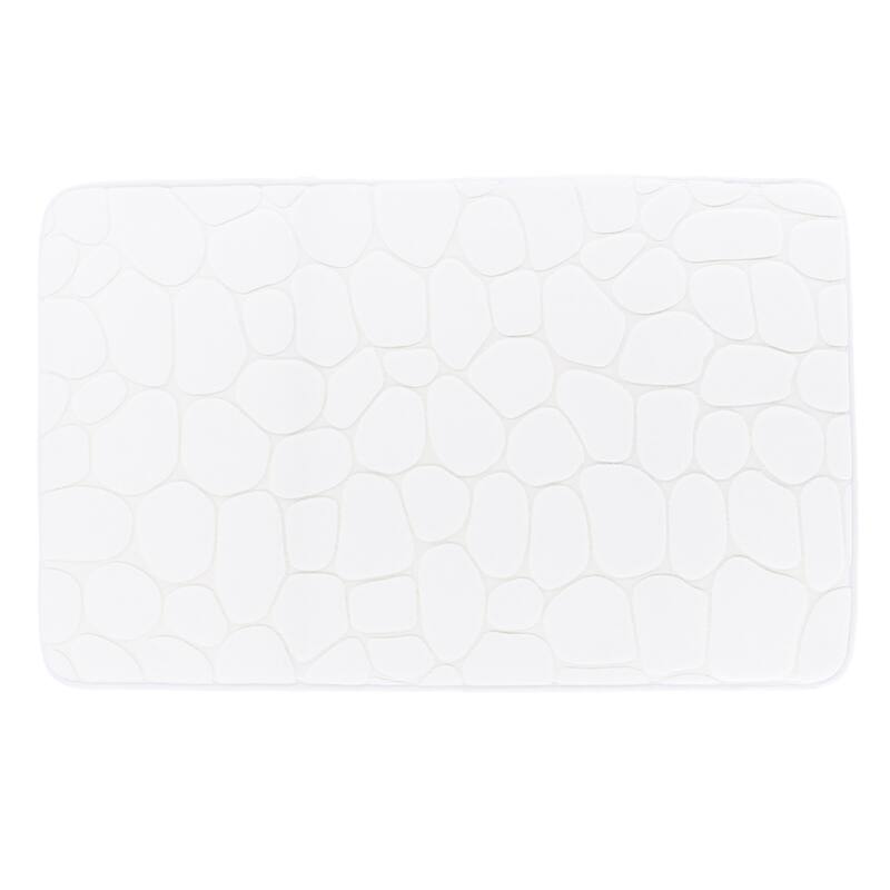 Memory Foam Bath Mat Pebble Design 32x20