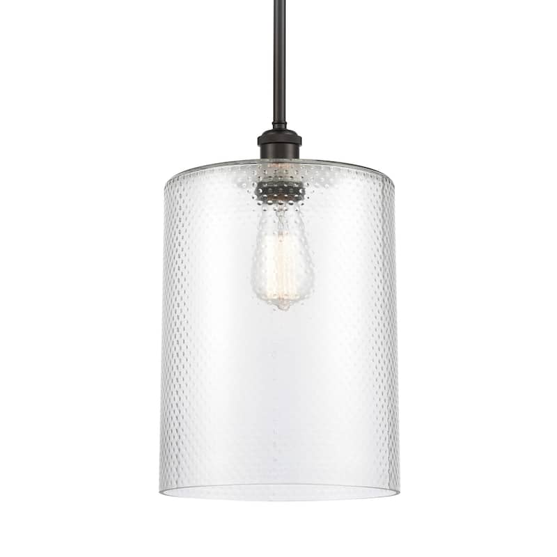 Innovations Lighting 516-1S-14-9-L Cobbleskill Pendant Cobbleskill 9" - Clear / Oil Rubbed Bronze