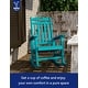 preview thumbnail 51 of 134, WINSOON All Weather HIPS Outdoor Rocking Chair, Set of 2