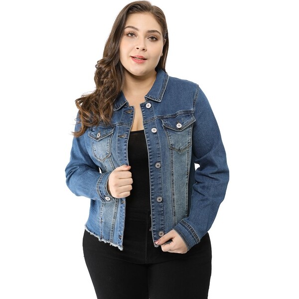 plus size trucker jacket