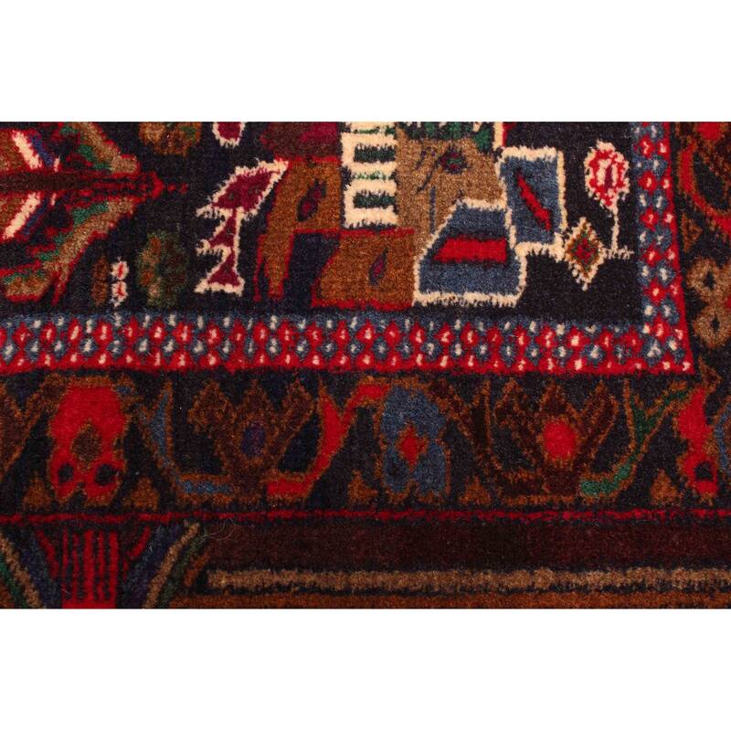 ECARPETGALLERY Hand-knotted Teimani Dark Navy Wool Rug - 3'5 x 6'3