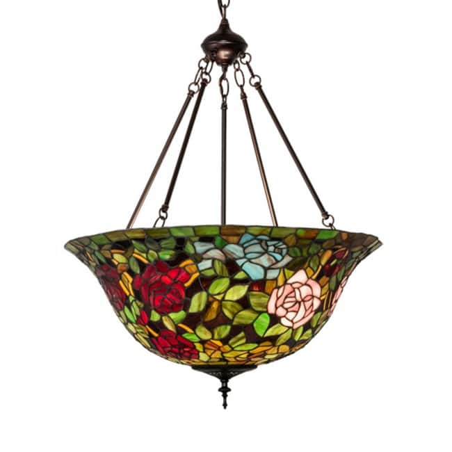 Meyda Tiffany 231116 3 Light 24" Wide Pendant - Mahogany Bronze