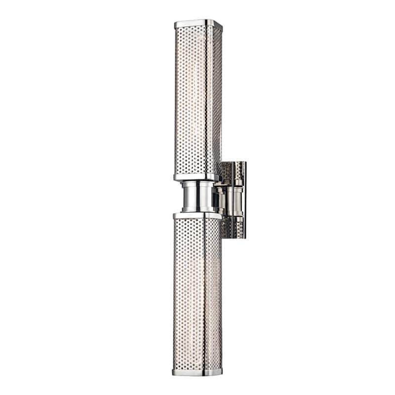 Hudson Valley Lighting Gibbs 2 Light 22" Tall Wall Sconce - Polished Nickel