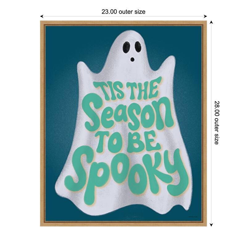 Hometown Halloween VII by Softshell Studio Framed Canvas Wall Art Print - Medium