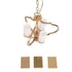 preview thumbnail 11 of 24, LALUZ Modern 3-Light Black Gold Chandelier Frosted Glass Kitchen Island Light