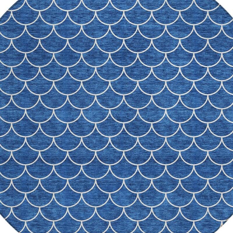 HomeRoots Geometric Transitional Rectangle Outdoor Rug